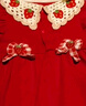 優(yōu)奇嬰兒衣服女寶秋季連體衣女寶寶滿(mǎn)月百天周歲禮服喜慶紅色外出爬服 曬單實(shí)拍圖