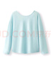 森馬（Semir）長(zhǎng)袖T恤女U領(lǐng)純色開衫簡(jiǎn)約2025夏季寬松落肩衣服溫柔109325101003 曬單實(shí)拍圖