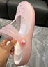 華美健步洞洞鞋女防滑包頭涼拖鞋海邊沙灘鞋柔軟果凍鞋HM2136淺粉38 曬單實拍圖