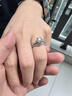 CRD克徠帝【現貨閃發(fā)】傳承系列 排鉆戒指女鉆戒18K金鉆石戒指尾戒 PT950白色|共約17分|V排|G0803E 曬單實(shí)拍圖