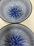 美濃燒（Mino Yaki）日本進(jìn)口陶瓷餐具8英寸藍十草湯碗復古釉下彩2件套 曬單實(shí)拍圖