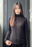 貓人（MiiOW）半高領(lǐng)德絨打底衫女士秋冬含羊絨蠶絲加絨加厚內搭磨毛堆堆領(lǐng)上衣 曬單實(shí)拍圖