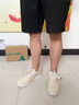 森馬（Senma）男鞋夏季休閑百搭時尚小白鞋子男士軟底輕便厚底增高板鞋男款透氣 米色 43 曬單實拍圖