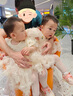 G.DUCKKIDS小黃鴨童裝女童連衣裙春秋裝2025新款兒童裙子洋氣女孩寶寶公主裙 奶茶裙 90 建議1~2歲【 80-90cm】cm 曬單實(shí)拍圖