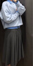 優(yōu)衣庫(kù)女裝寬?cǎi)拗腥?半身裙裙子25秋冬新款479916 08 深灰色 S /155/64A 曬單實(shí)拍圖