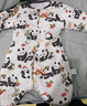南極人（Nanjiren）恒溫嬰兒分腿睡袋春秋冬寶寶家居服竹棉兒童防踢被子連體睡衣90碼 曬單實(shí)拍圖