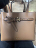 MICHAEL KORS邁克高仕 MK Emilia 小號皮質(zhì)通勤手提包 駝棕色 230 小號 曬單實(shí)拍圖