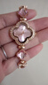 Spirra阿媽妮七夕情人節禮物送女友老婆四葉草手鏈手表女士夜光防水時(shí)尚 3034玫殼粉面 曬單實(shí)拍圖
