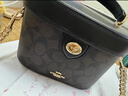 蔻馳（COACH）【品牌直供】coach女包Kay20盒子包老花單肩手提斜挎包送女友 CBQ35IMXAQ 曬單實(shí)拍圖