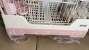 達洋出口兔籠新型達洋兔籠子防噴尿小號家用別墅籠豚鼠荷蘭豬籠子r71 R71淺粉 僅單籠 曬單實(shí)拍圖