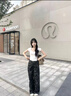 魯雅爾美式復古迷彩工裝牛仔褲女秋季胖mm慵懶松弛感顯瘦闊腿拖地長(cháng)褲子 迷彩色 L 曬單實(shí)拍圖