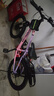 永久（FOREVER） 兒童自行車(chē)6-10歲自行車(chē)兒童單車(chē)兒童自行車(chē)小孩自行車(chē)兒童山地 車(chē)燈版|高配粉|7速+輻條輪+后座 20寸【適用身高135-155cm】 曬單實(shí)拍圖