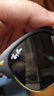 雷朋(RayBan)男士玻璃太陽(yáng)鏡網(wǎng)紅時(shí)尚經(jīng)典駕駛開(kāi)車(chē)墨鏡 金框黑灰片 曬單實(shí)拍圖
