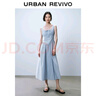 UR2025夏季新款女裝簡(jiǎn)約休閑棉質(zhì)收腰無(wú)袖連衣裙UIY750016 曬單實(shí)拍圖