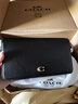 蔻馳（COACH）女士經(jīng)典標志MILA通勤斜挎包單肩包老花復古鏈條女包 B4/黑色 曬單實(shí)拍圖