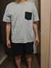 京東京造10A抗菌純棉睡衣男短袖套裝25春夏情侶家居服藍(lán)XL 曬單實拍圖