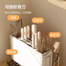 京東京造 大白刀架 刀具置物架砧板架筷子筒菜刀鍋蓋收納【可瀝水】 曬單實(shí)拍圖