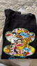 大嘴猴（paul frank）童裝連帽衛衣2025秋冬款男女童舒適保暖多色中大童潮流百搭上衣 253F黑色 150 曬單實(shí)拍圖