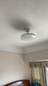 美的（Midea）風(fēng)扇燈餐廳吊扇燈led臥室燈隱形扇葉遙控三防燈具熟睡風(fēng)包安裝 曬單實(shí)拍圖