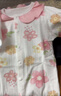 笛莎嬰兒連體衣新生兒春夏季長(cháng)袖爬服初生男女寶寶四季內衣純棉衣服 曬單實(shí)拍圖