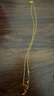 周大福流蘇蝴蝶黃金套鏈足金項(xiàng)鏈(工費(fèi):620計(jì)價(jià))EOF1058七夕禮物 40cm 足金 約5.00g 曬單實(shí)拍圖