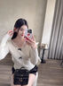 佐敘千金風(fēng)蕾絲花邊拼接長(zhǎng)袖女2025早秋季新款白色甜美內(nèi)搭打底衫上衣 白色 M (90-105斤） 曬單實(shí)拍圖