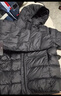 雪中飛童裝兒童輕薄羽絨服男童新款中大童女童薄款外套冬 黑色 170 曬單實(shí)拍圖
