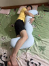 南極人（NanJiren）A類睡覺抱枕男生款睡覺專用大號玩抱睡夾腿抱沙發(fā)靠側(cè)睡夾腿枕 春夏秋季-香草綠【護腰可拆洗】 45cm*115cm 含枕芯 【成人款】 曬單實拍圖
