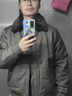 馬登工裝美式復古B15飛行員棉服夾克男保暖毛領(lǐng)加厚棉衣秋冬男士外套 綠色 L 曬單實(shí)拍圖