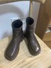 ZHR短靴女秋冬復古圓頭平底女靴百搭純色加絨瘦瘦靴女 JF102A黑色 37 曬單實(shí)拍圖