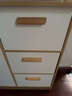 億家達斗柜臥室靠墻柜子儲物柜房間床尾置物柜客廳收納柜子抽屜柜五斗柜 【兩門(mén)三抽】橡木白色100cm 曬單實(shí)拍圖