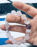 VTL高冰粉天然水晶手串紫水晶手鏈桃花水晶手串紫阿塞三八節女生禮物 紫阿塞粉水晶手串·12mm【定制】 曬單實(shí)拍圖