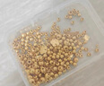 金小貅黃金轉(zhuǎn)運珠足金999小金珠重版加厚散珠光面金珠黃金古法珠手串DIY 0.8g,4mm光珠重版4顆 曬單實拍圖