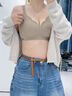 貓人高中生少女內衣18歲大學(xué)生17青春發(fā)育期運動(dòng)防震防下垂調整型文胸 【磨毛款】高級灰-約1.5cm杯墊 M -34/75ABC【推薦90-105斤】 曬單實(shí)拍圖