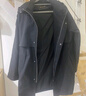 雅戈爾風(fēng)衣男連帽中長(cháng)款單風(fēng)衣聚酯纖維不易皺保型彈性耐穿 VYDF435188AQA黑色 M 170/92A 曬單實(shí)拍圖