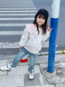 G.DUCKKIDS小黃鴨女童牛仔褲春秋2025新款兒童秋裝洋氣小女孩喇叭褲寶寶褲子 藍色 120 建議5~6歲【110-120cm】cm 曬單實拍圖