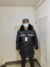 伊靚裝冬季加長(cháng)羊絨保安軍棉大衣工作服定制logo保暖防寒服棉衣安保棉服 （無(wú)反光條）中長(cháng)多功能黑色大衣 【羊羔絨】 XL /175 曬單實(shí)拍圖
