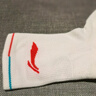 李寧（LI-NING）羽毛球襪中筒毛巾運(yùn)動(dòng)長(zhǎng)襪女款毛巾襪吸濕排汗AWSU084-3白/粉一雙 曬單實(shí)拍圖