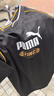 彪馬（PUMA）吸濕速干羽毛球白色短袖T恤男女V領(lǐng)足球風(fēng)運動(dòng)上衣633985 黑色-01 M (175/96A) 曬單實(shí)拍圖