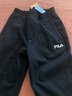 FILA 斐樂(lè )情侶款男女長(cháng)褲25秋冬季新款休閑寬松收口運動(dòng)褲子加絨保暖 【加絨版】正黑色-BK L 175/84A/L 曬單實(shí)拍圖