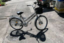 飛鴿（FLYING PIGEON）自行車(chē)成人通勤車(chē)自行車(chē)學(xué)生單車(chē)成人自行車(chē)通勤自行車(chē)城市公路車(chē) 豪華銀|6速+雙碟剎+實(shí)心胎+禮包 26寸|身高160-185cm 曬單實(shí)拍圖