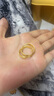 老廟黃金耳環(huán)批花C形耳釘耳圈生日送媽媽復(fù)購(gòu)補(bǔ)貼送女友七夕禮物 曬單實(shí)拍圖