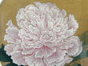 珠輝宋式美學(xué)牡丹玄關(guān)裝飾畫(huà)中式復古茶室淡雅花卉掛畫(huà)臥室高級感壁畫(huà) 《牡丹圖》二 寬40cm*高50cm 北美黑胡桃（高檔實(shí)木榫卯圓角框） 曬單實(shí)拍圖