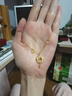 周大生黃金項鏈女十二花神足金套鏈琺瑯梅梅輕舞生日禮物送女友 7.05g 曬單實(shí)拍圖