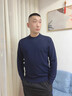 真維斯（Jeanswest）羊毛圓領(lǐng)毛衣男秋冬季新款純色修身商務(wù)內搭長(cháng)袖針織衫百搭打底衫 666中駝色 XL 曬單實(shí)拍圖