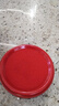 西瑪（SIMAA） φ80mm透明圓形財(cái)務(wù)快干印臺(tái)印泥 辦公用品 紅色21531 曬單實(shí)拍圖