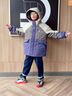 G.DUCKKIDS小黃鴨男童冬季羽絨服沖鋒衣三合一可拆卸外套2025新款中大兒童男 紫色沖鋒衣+羽絨內膽 150 cm (建議身高135-145CM,體重60-70斤) 曬單實(shí)拍圖