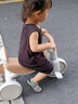麥格萌兒童三輪車(chē)自行車(chē)1-3-6歲腳踏車(chē)帶推桿寶寶嬰兒平衡車(chē)滑行車(chē)童車(chē) 咖色【靜音輪+音樂(lè )燈光+推桿】 曬單實(shí)拍圖