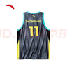 安踏（ANTA）籃球運動(dòng)背心 男寬松透氣比賽訓練無(wú)袖上衣奧特萊斯 基礎黑-2 XL /180 曬單實(shí)拍圖