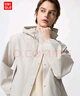 優(yōu)衣庫女裝休閑連帽短外套/時(shí)尚百搭25秋冬新款479229 31 米色 S /155/80A 曬單實(shí)拍圖